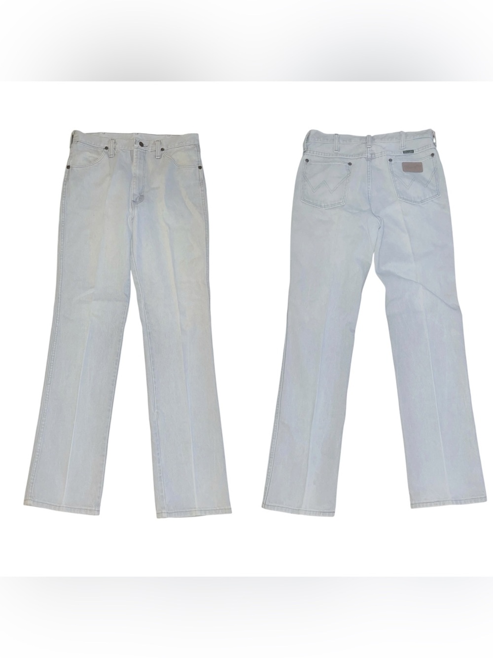 Vintage Wrangler 936GRY Gray Cowboy Cut Jeans USA Made 33x34 - Picture 3 of 6